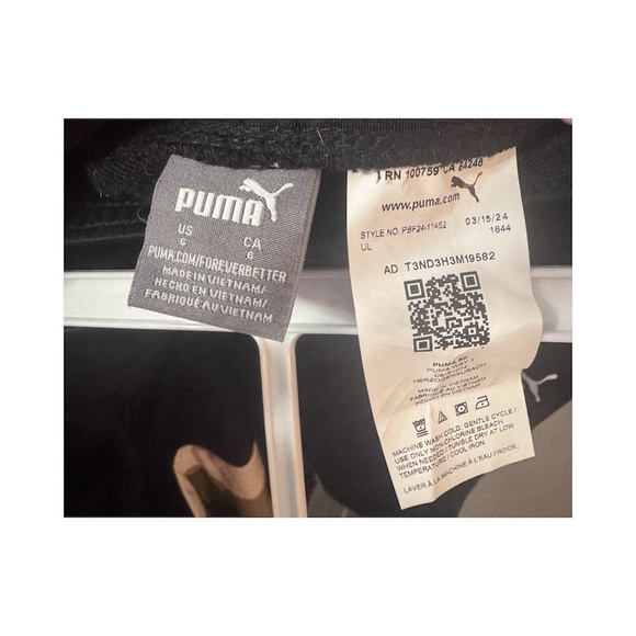 Puma Toddler Tracksuit black and tan - Size 6 - Picture 3 of 3